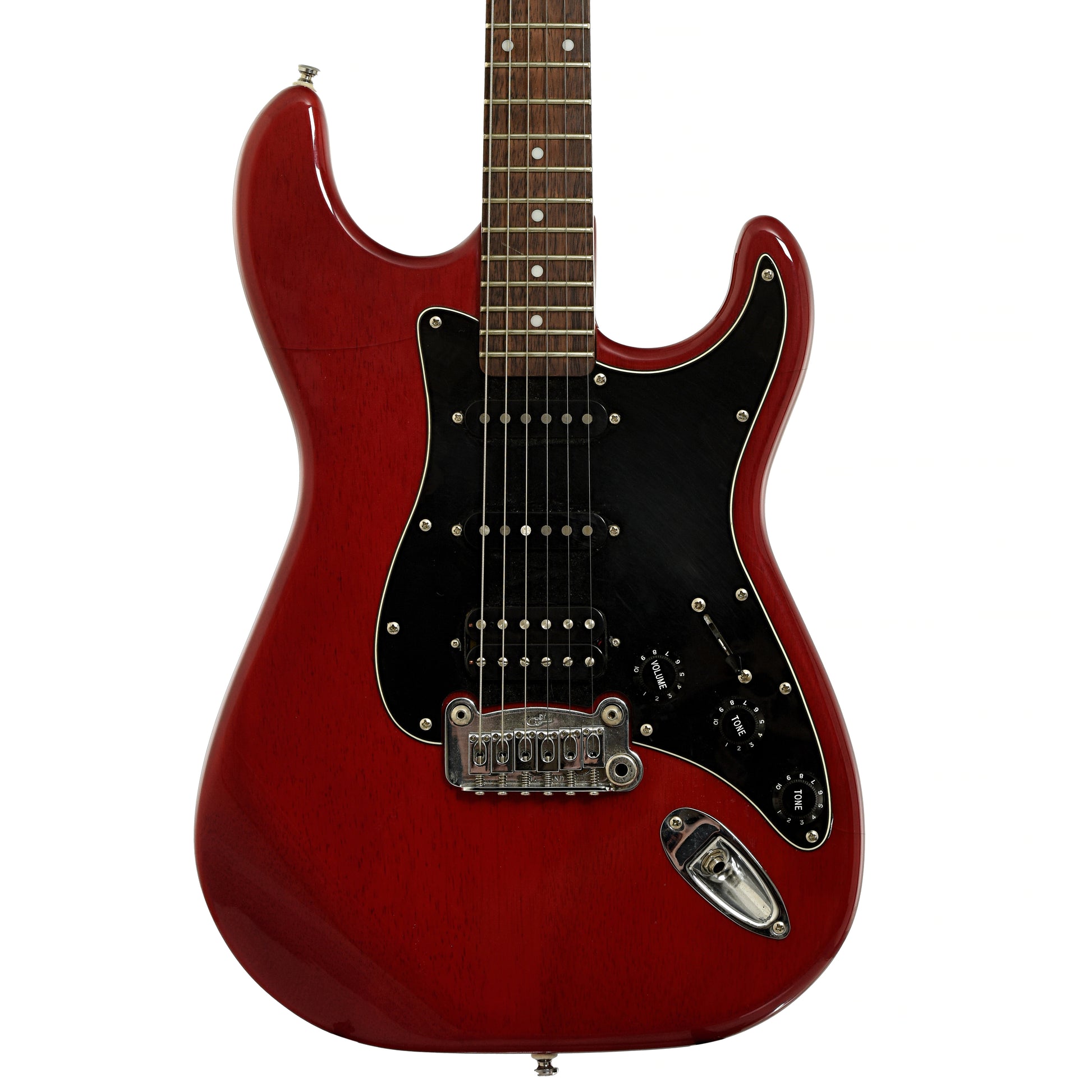 Front of G&L Tribute Series Legacy HSS Electric Guitar 