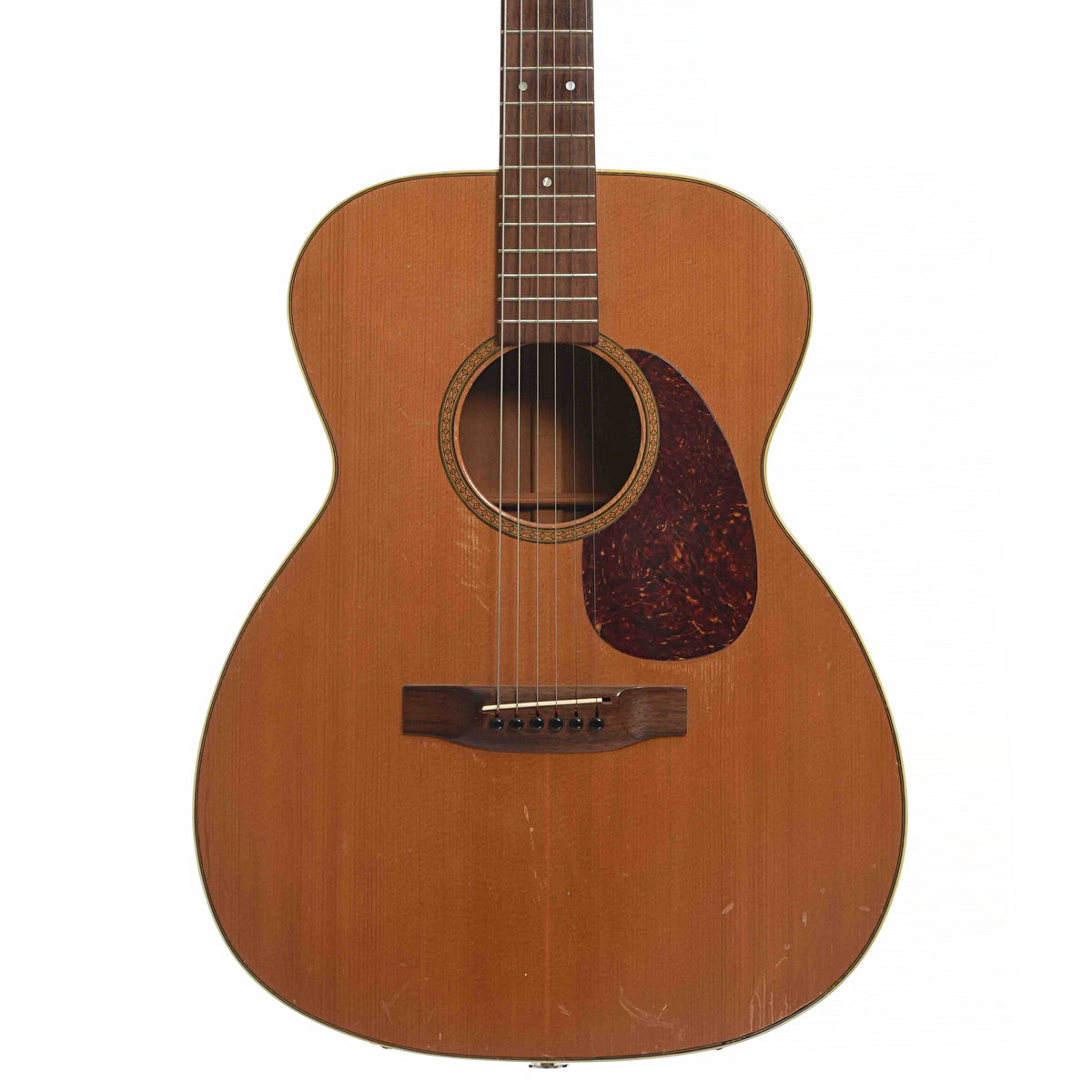 Front of Blue Star 000 Acoustic Guitar