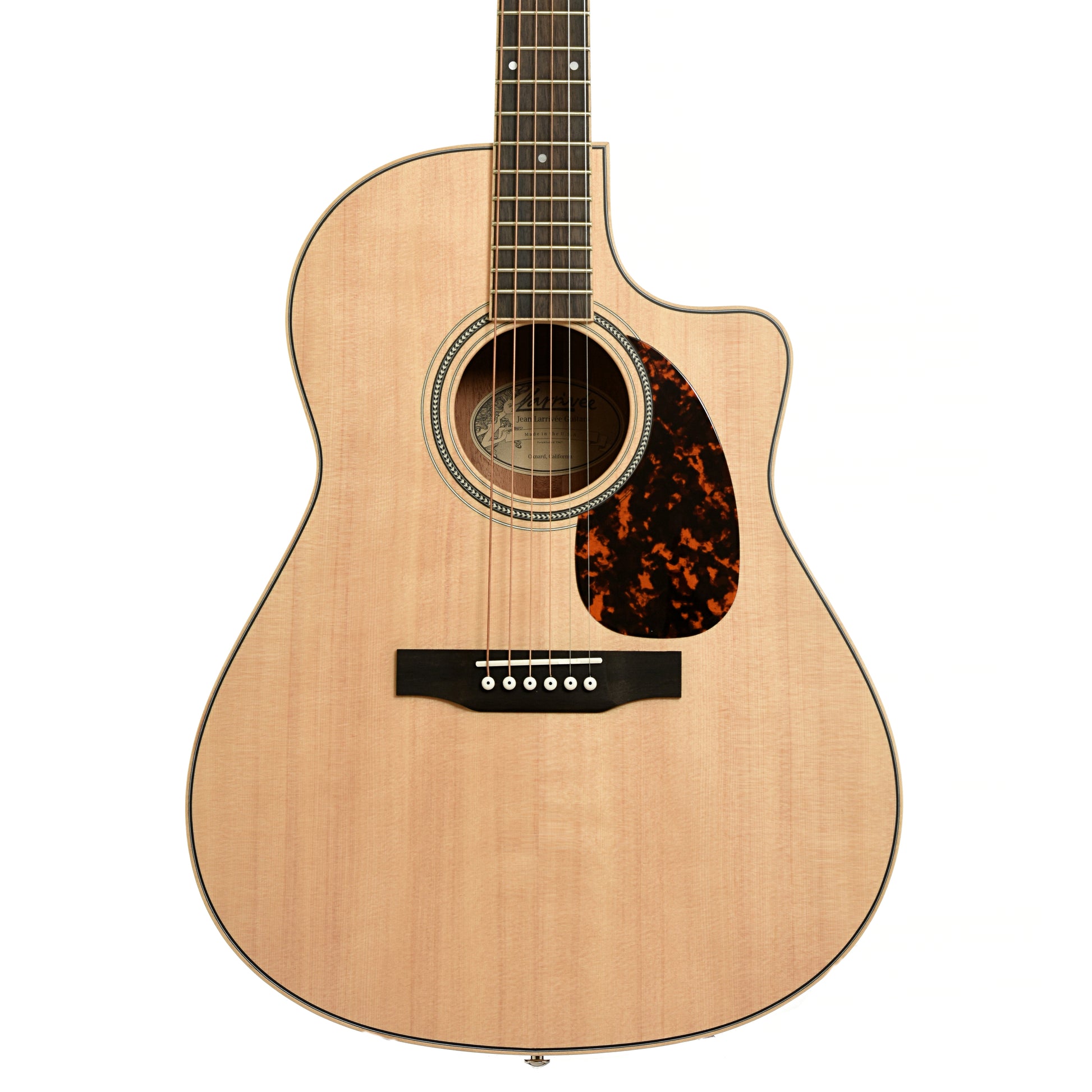Front of Larrivee LV-03 Recording Series L Body Acoustic Guitar