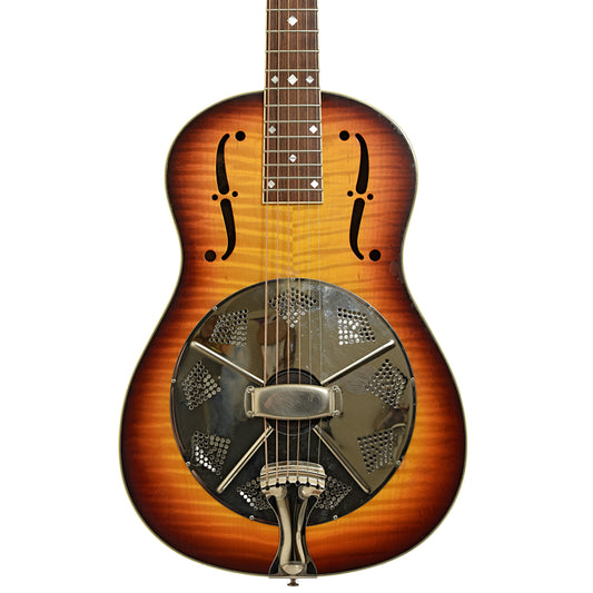 Front of National Estralita Deluxe Roundneck Resonator Guitar