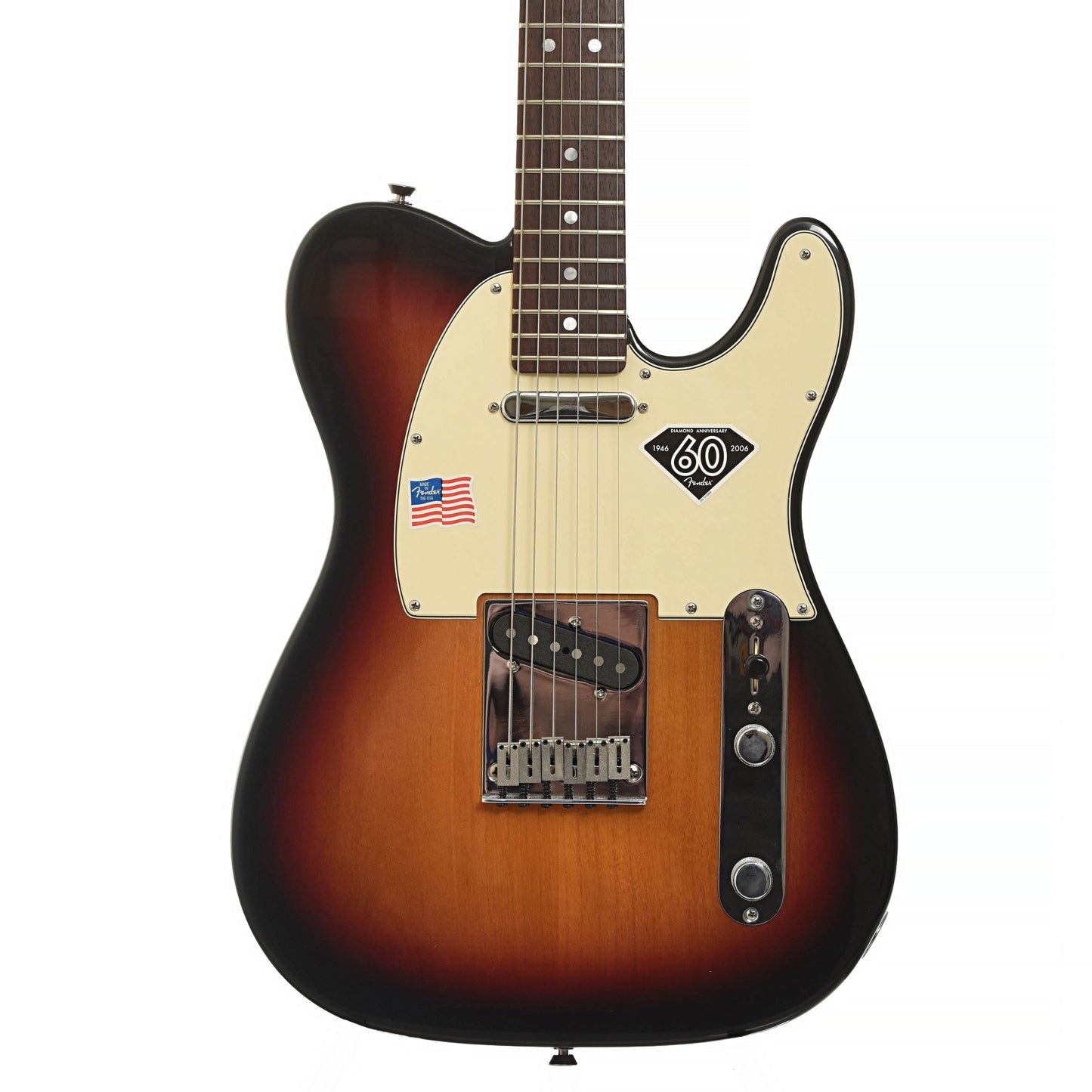 Front of Fender American 60th Anniversary Telecaster Electric Guitar 