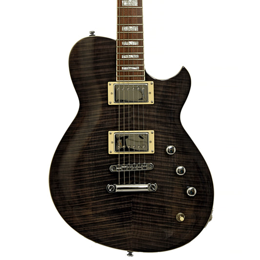 Front of Reverend Roundhouse II FM Electric Guitar