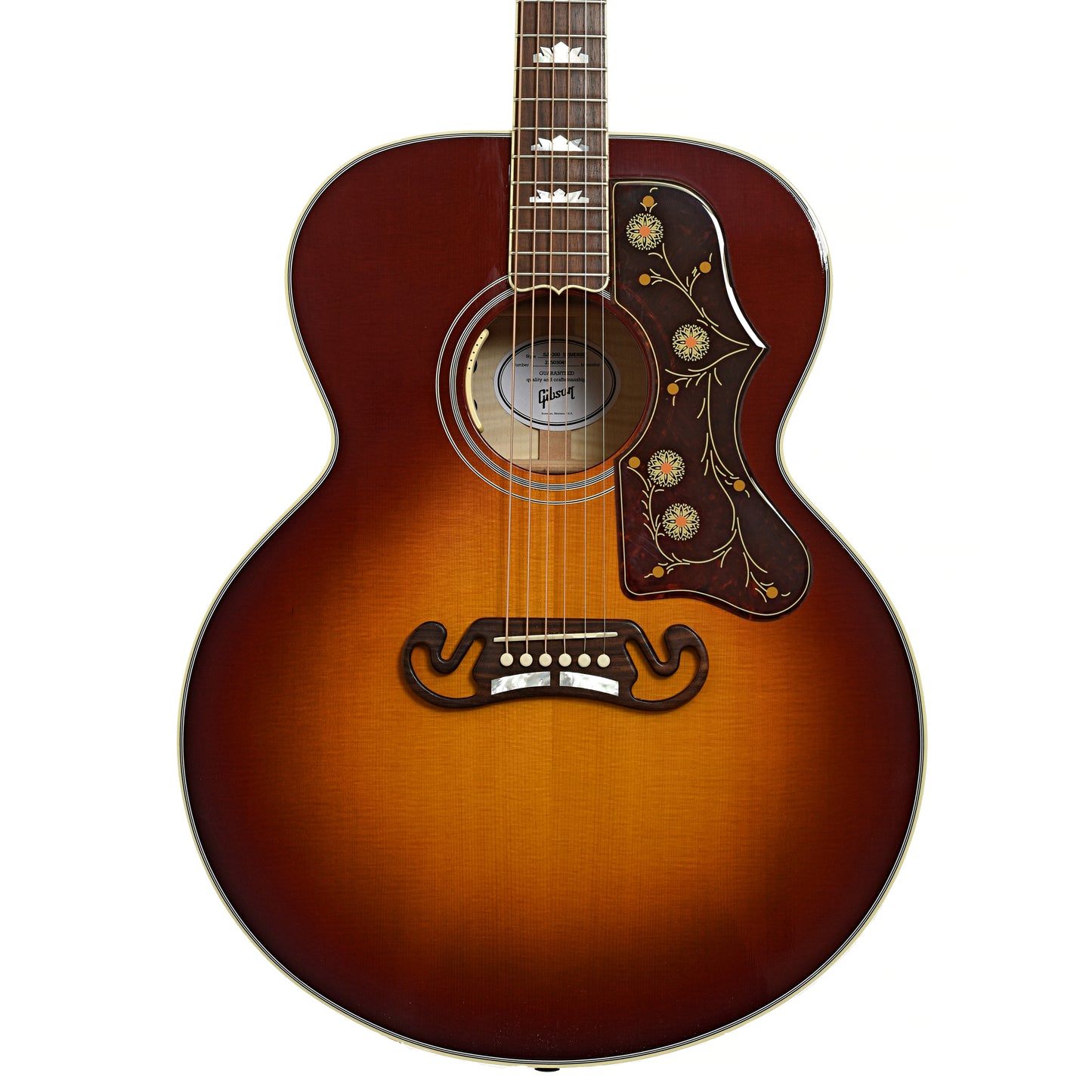 Front of Gibson SJ-200 Standard Acoustic-Electric Guitar 