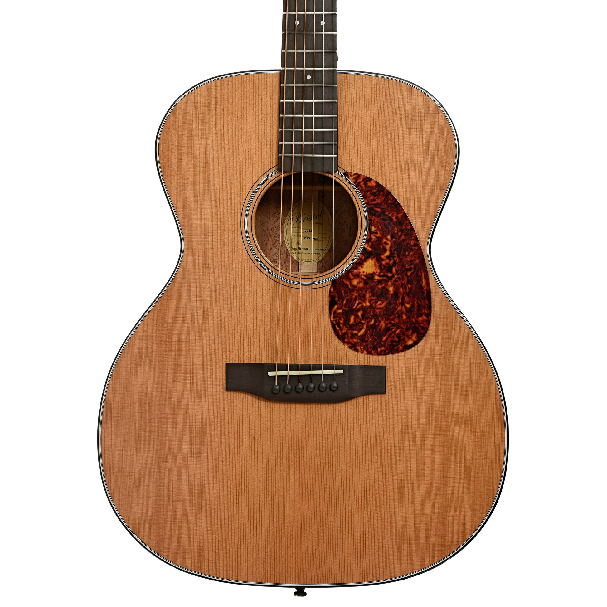 Front of Bristol by Blueridge Deluxe Series BL-143 000 Acoustic Guitar