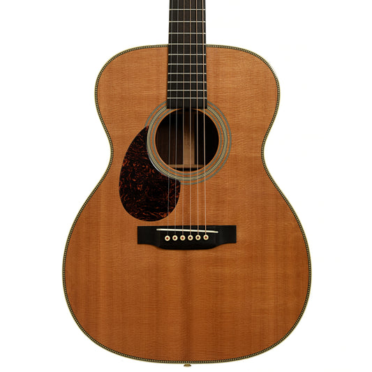 Front of Martin OM-28V L Acoustic Guitar 