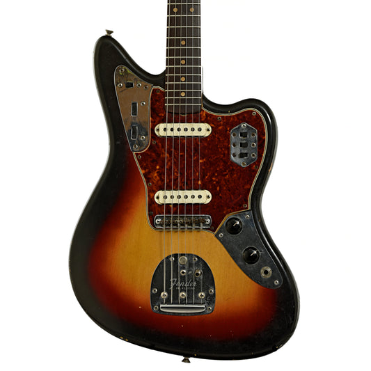 Front of Fender Jaguar Electric Guitar