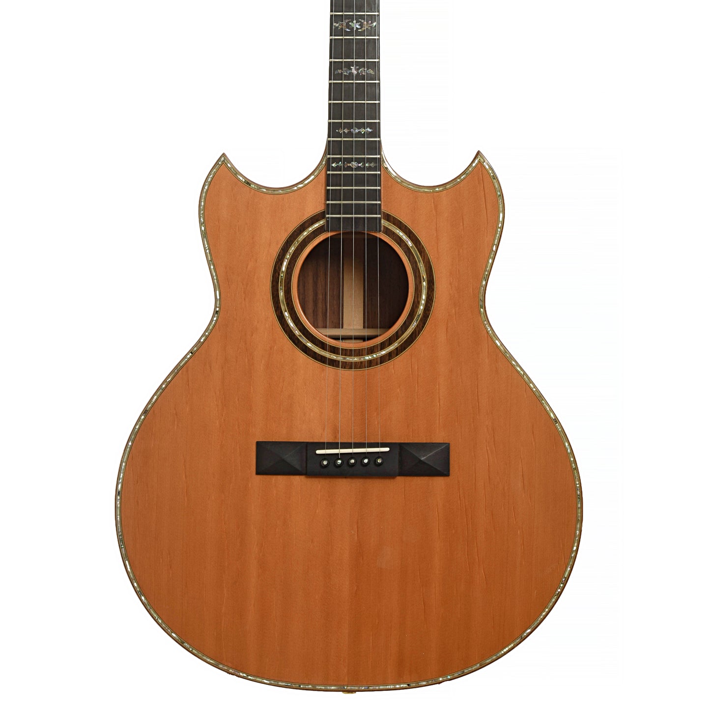 Front of Doc Fossey Model 2 Banjitar