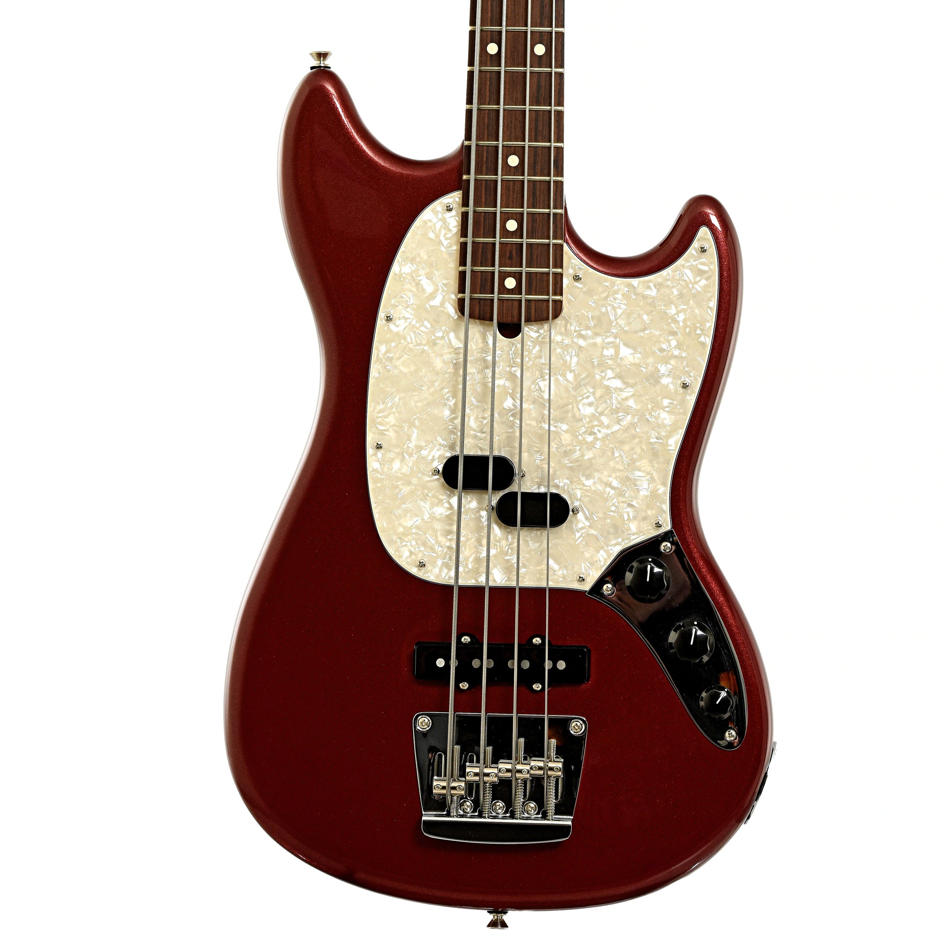 Front of Fender American Performer Mustang Electric Bass