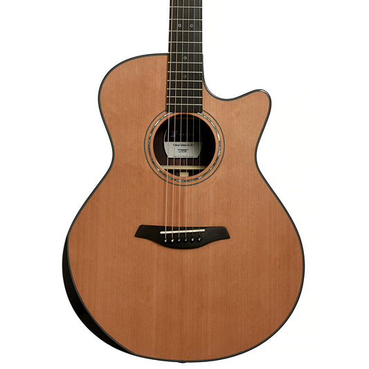 Front of Furch Yellow Deluxe Gc-CR a Grand Auditorium Acoustic Guitar