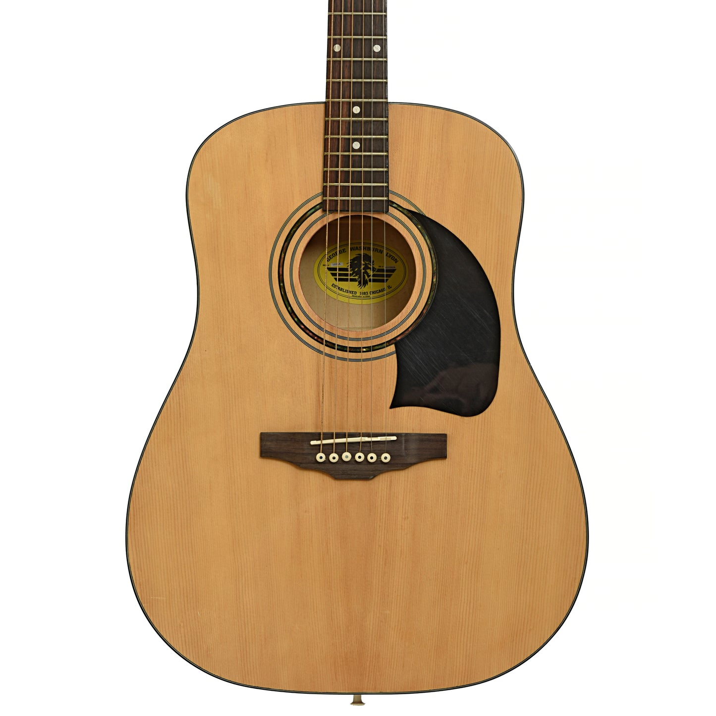 Front of Lyon by Washburn Dreadnaught Acoustic Guitar