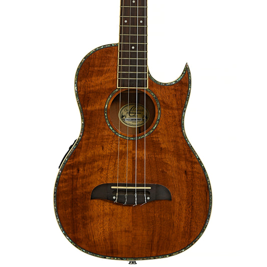 Front of Oscar Schmidt OU55CE Baritone Ukulele