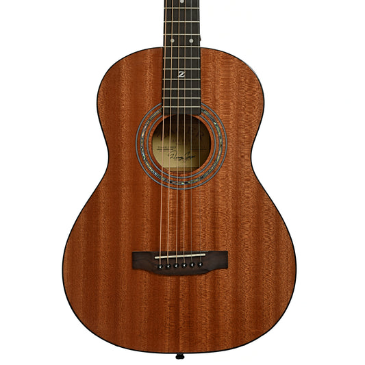 Front of Zager Travel Acoustic Guitar