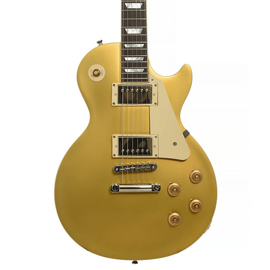Front of Epiphone 1957 Les Paul Goldtop Reissue Electric Guitar