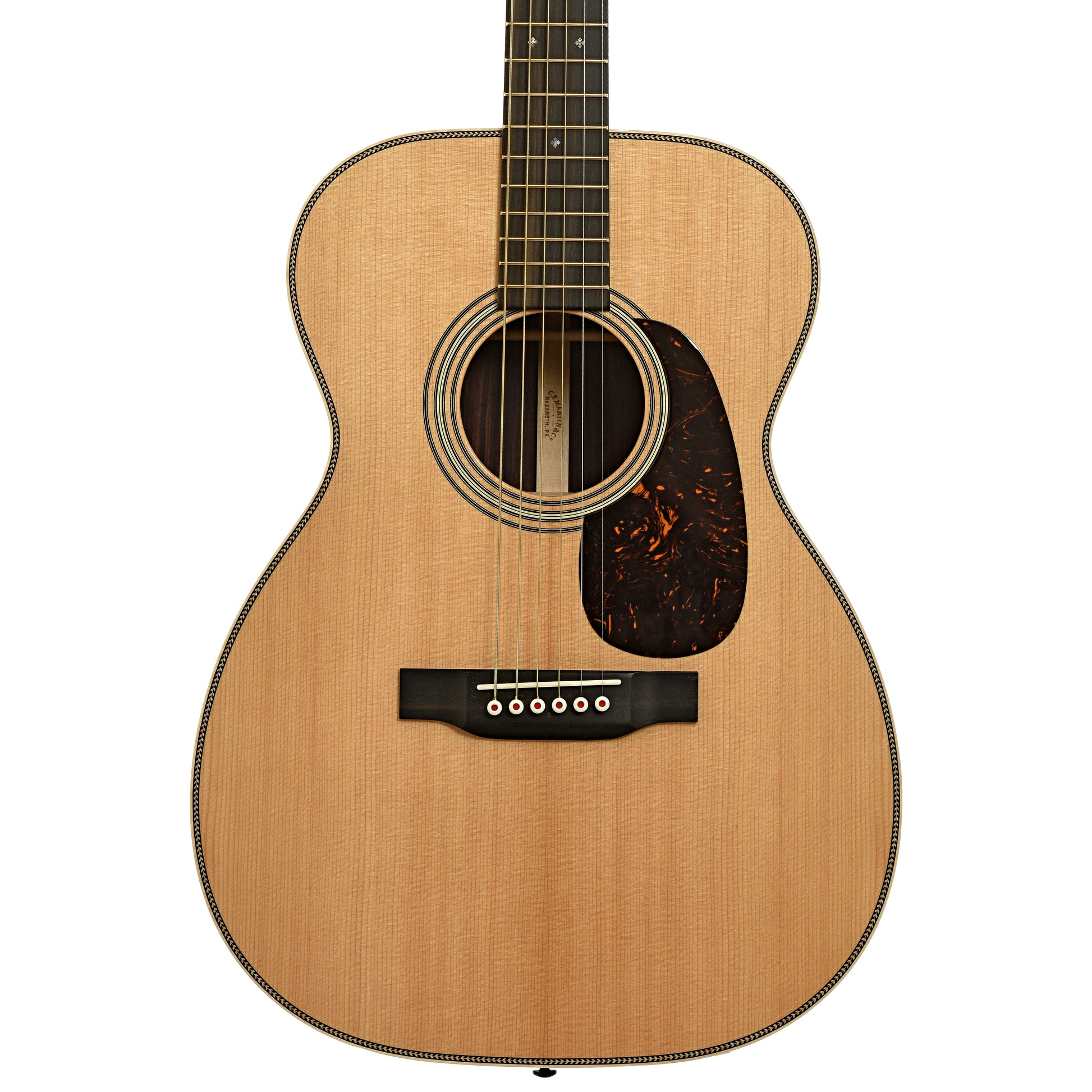 Front of Martin 00-28 Modern Deluxe Acoustic Guitar