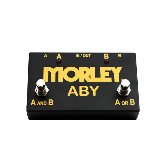 Front of Morley Gold Series ABY Selector Combiner Pedal - SKU# MABYG