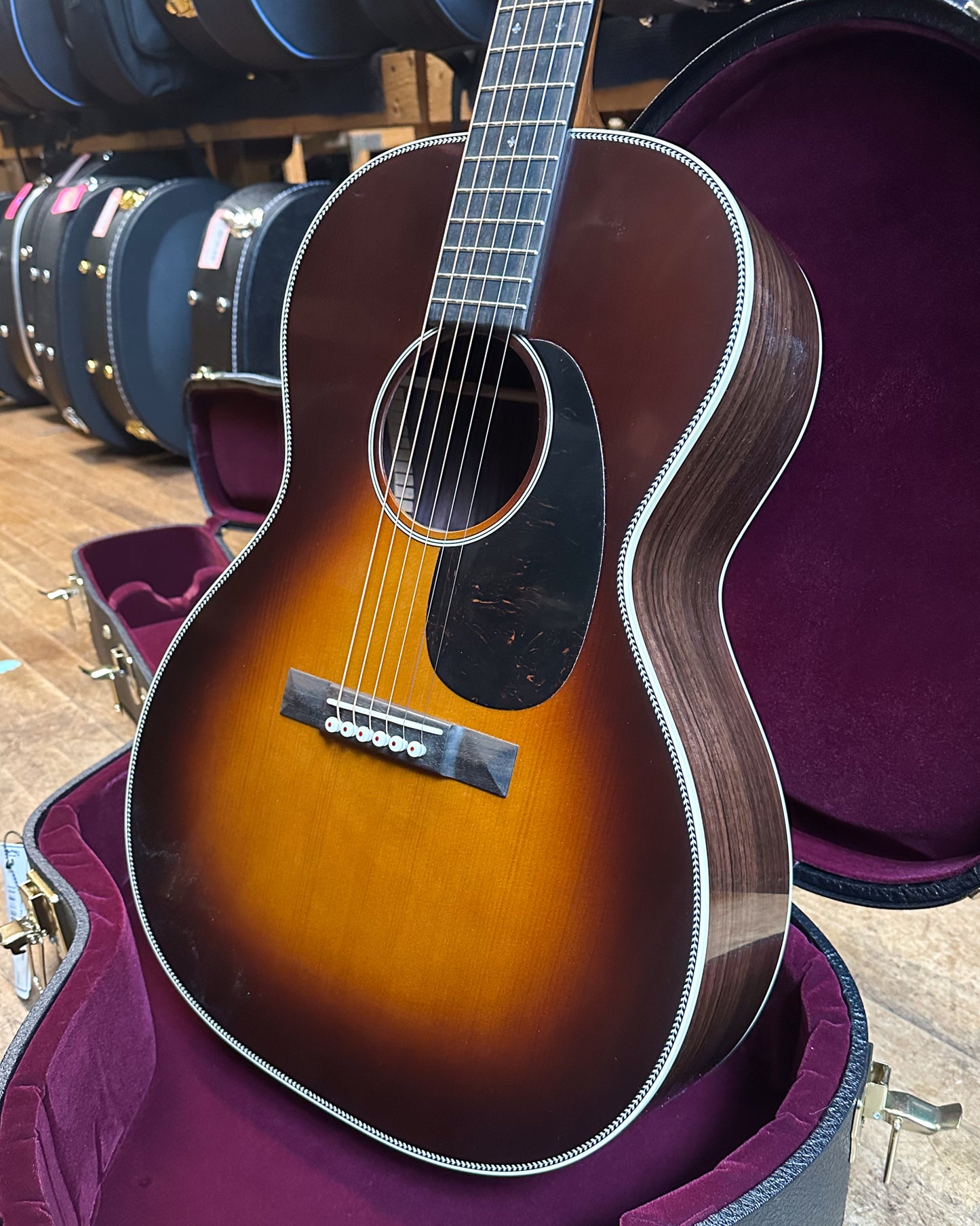 Showroom photo of Martin Custom 00 Deep Body Burst Guitar & Case 2 of 2