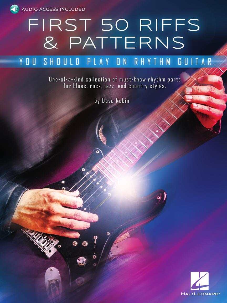 Front Cover of First 50 Riffs & Patterns You Should Play on Rhythm Guitar - SKU#: 49-467002 : Product Type Media : Elderly Instruments 