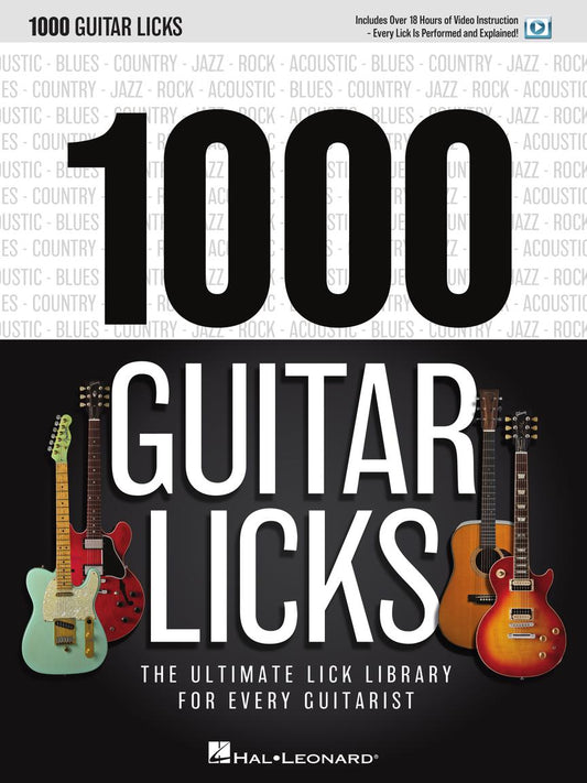 Front Cover of 1000 Guitar Licks - The Ultimate Lick Library for Every Guitarist - SKU# 49-892088 : Product Type Media : Elderly Instruments
