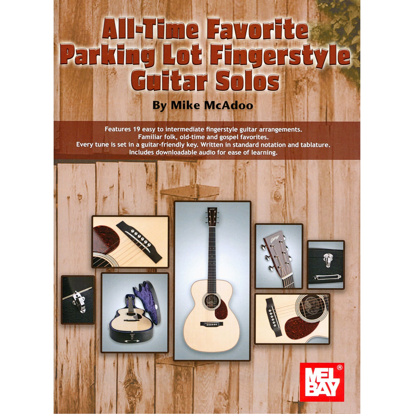 Image 1 : Cover of All-Time Favorite Parking Lot Fingerstyle Guitar Solos by Mike McAdoo SKU: 02-31091M