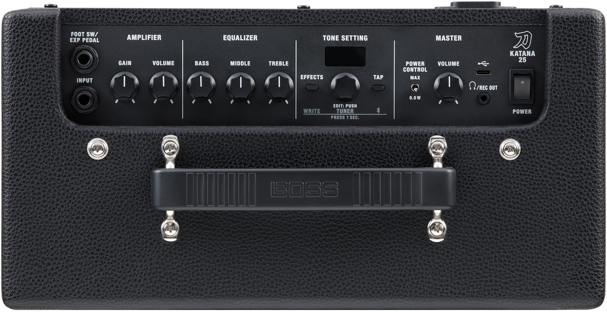 Boss Katana-25 Electric Guitar Amplifier, Top Controls