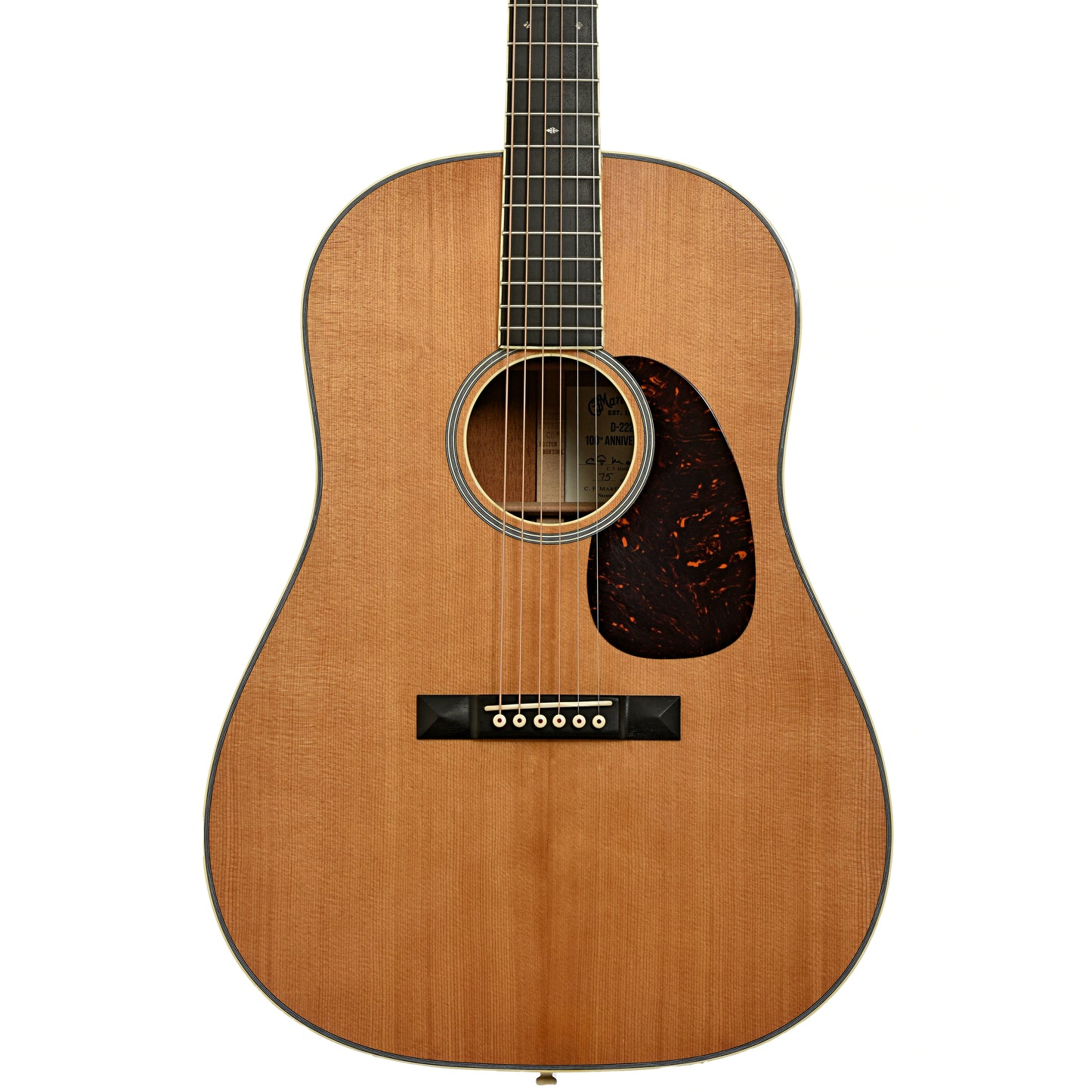 Front of Martin D-222 100th Anniversary Acoustic Guitar 