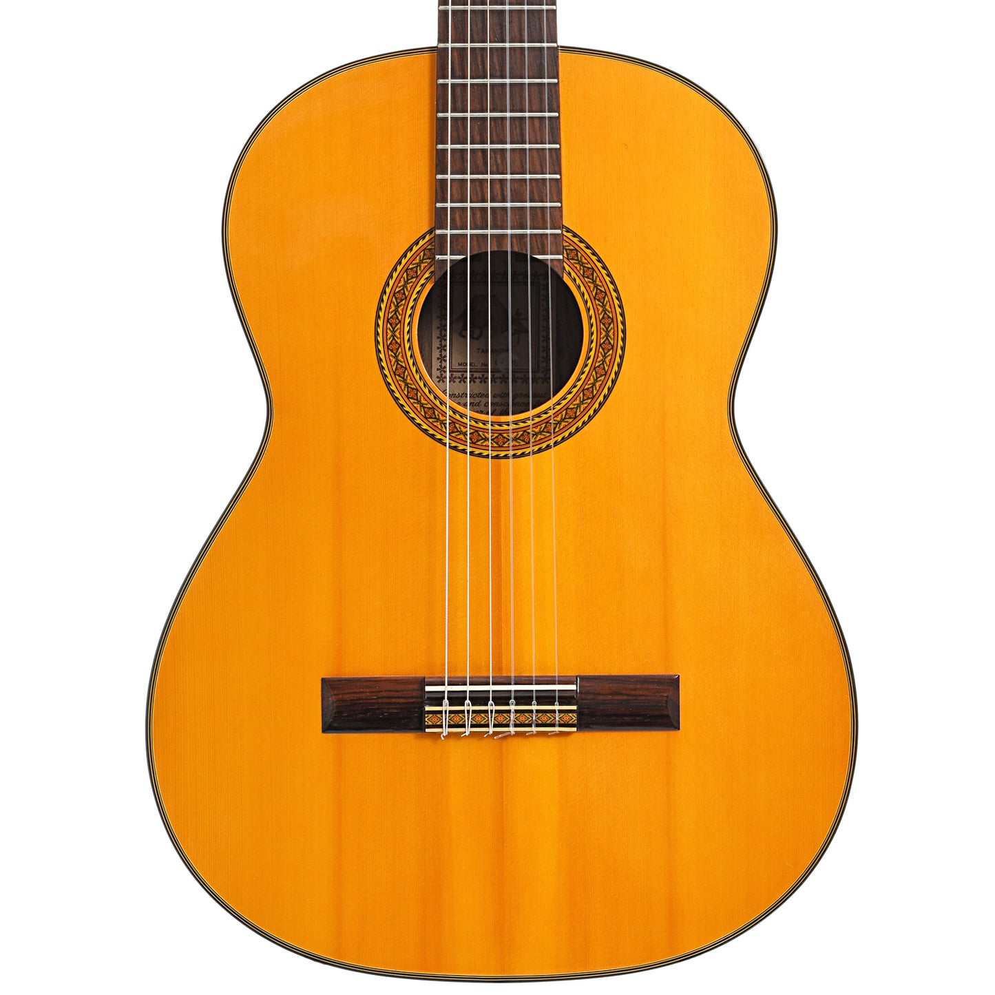 front of Takamine C-128 Classical Guitar (1978)