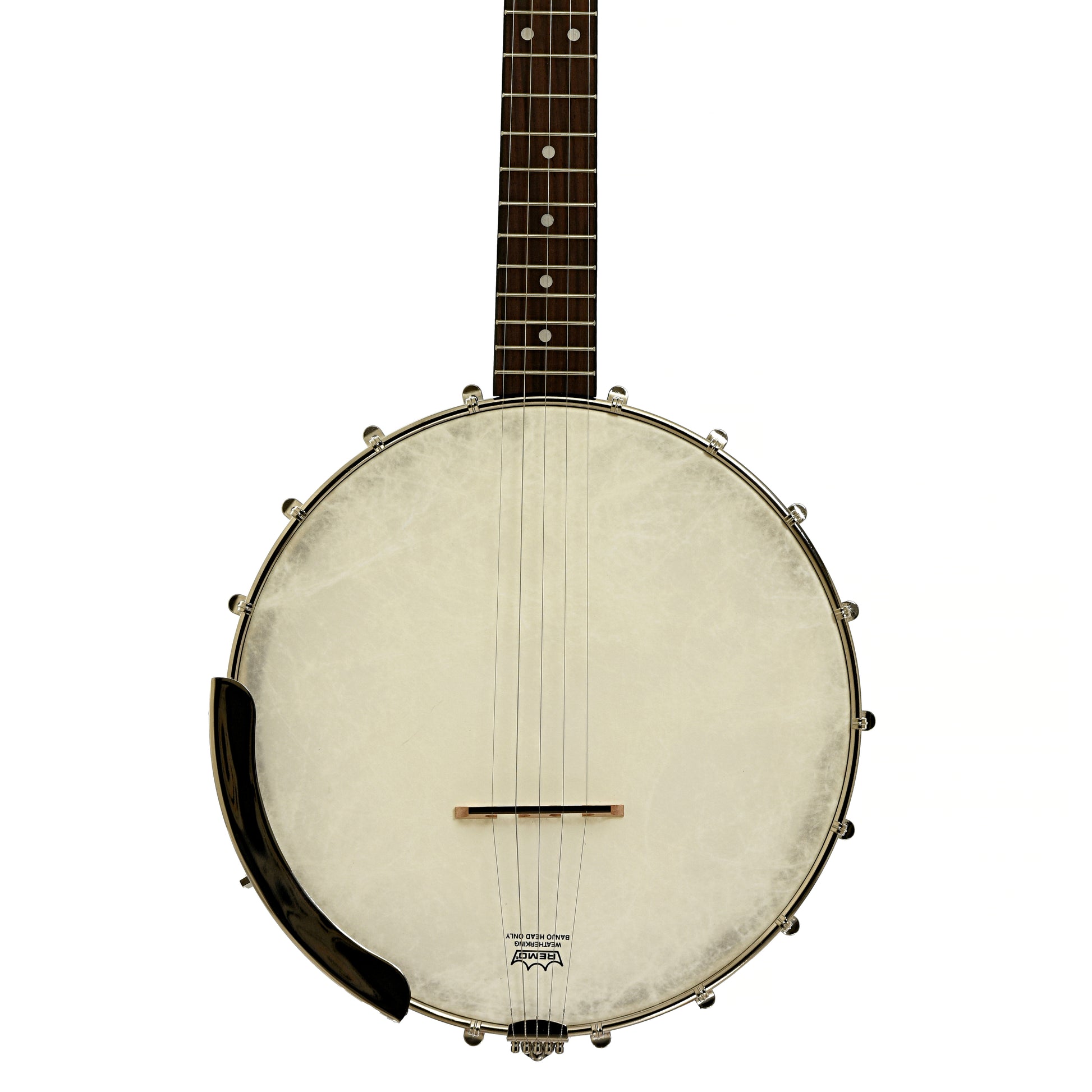 Front of Recording King Dirty 30s Open Back Banjo Mahogany