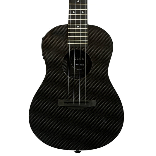 Front of KLOS Full Carbon Deluxe Acoustic-Electric Concert Ukulele