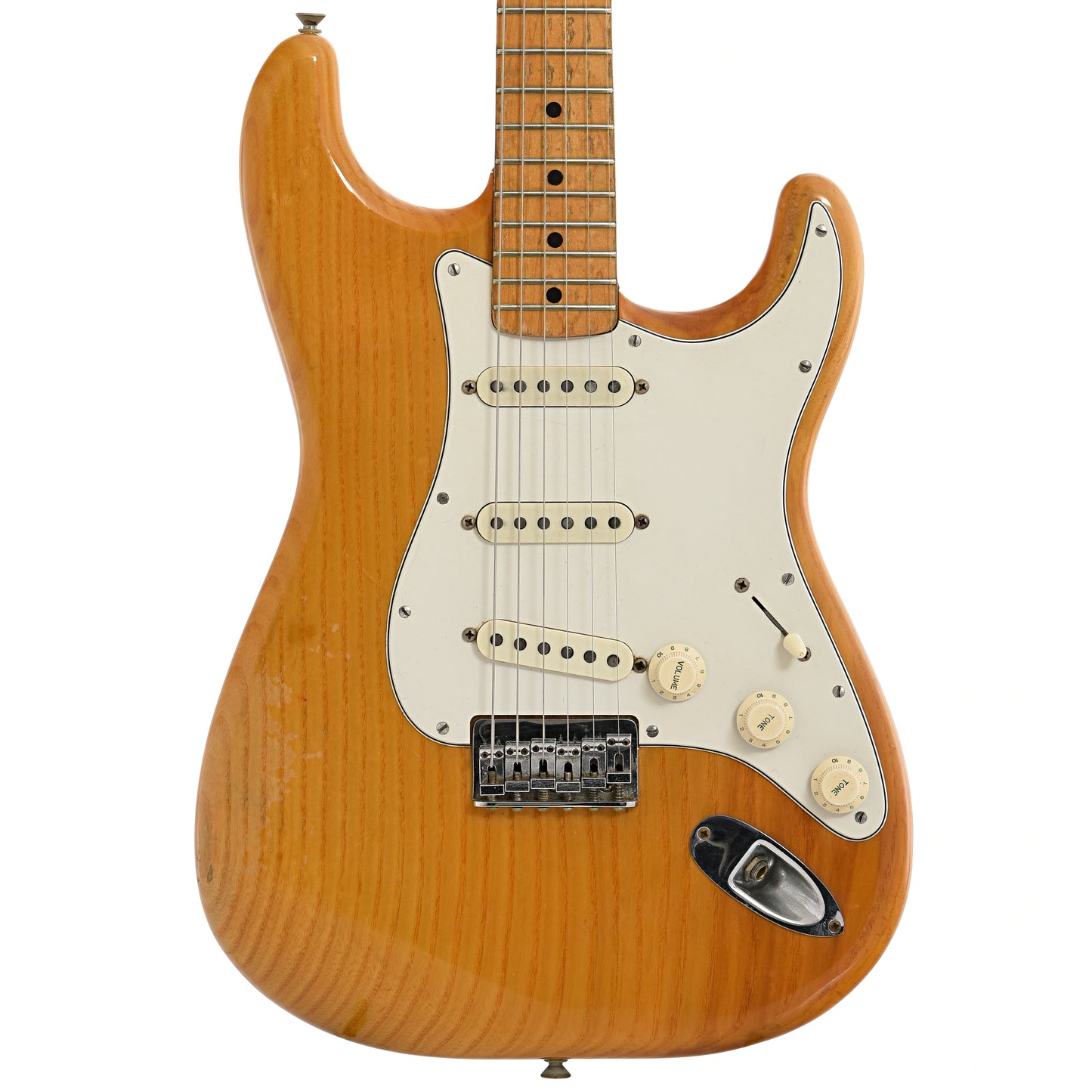 Front of Fender Stratocaster Electric Guitar
