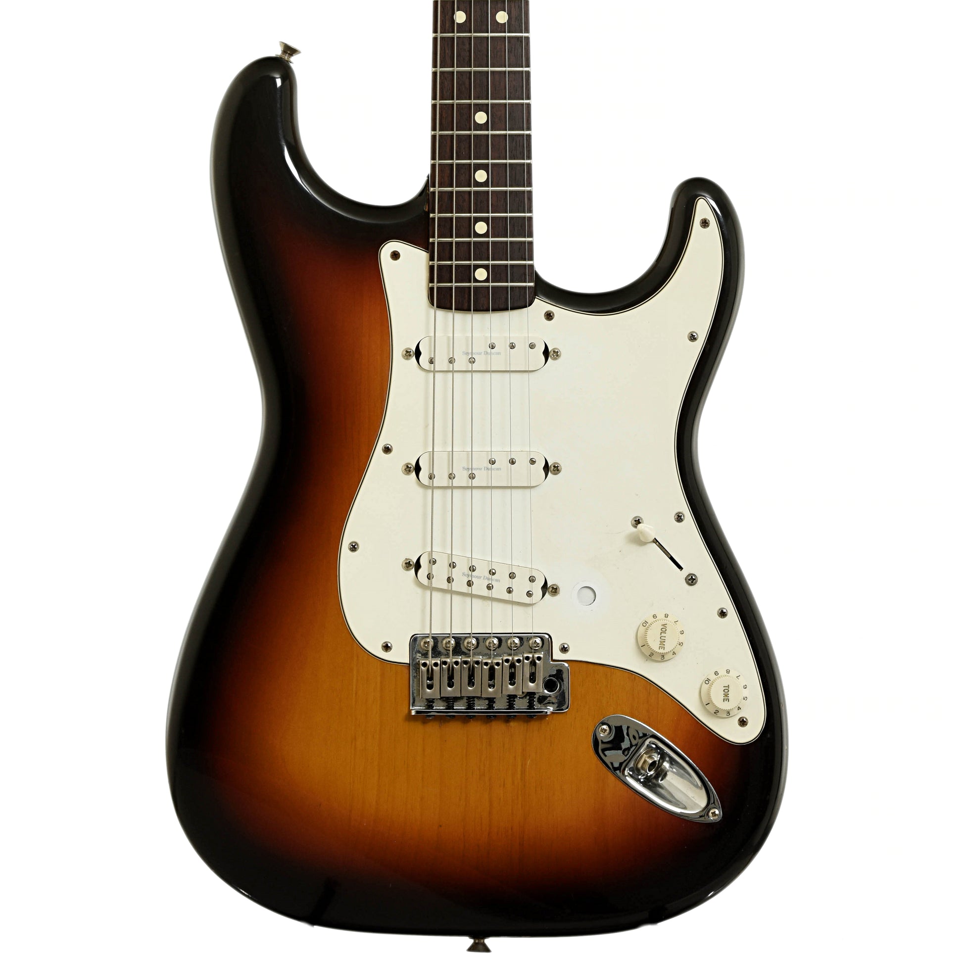 Front of Fender Stratocaster Standard Electric Guitar
