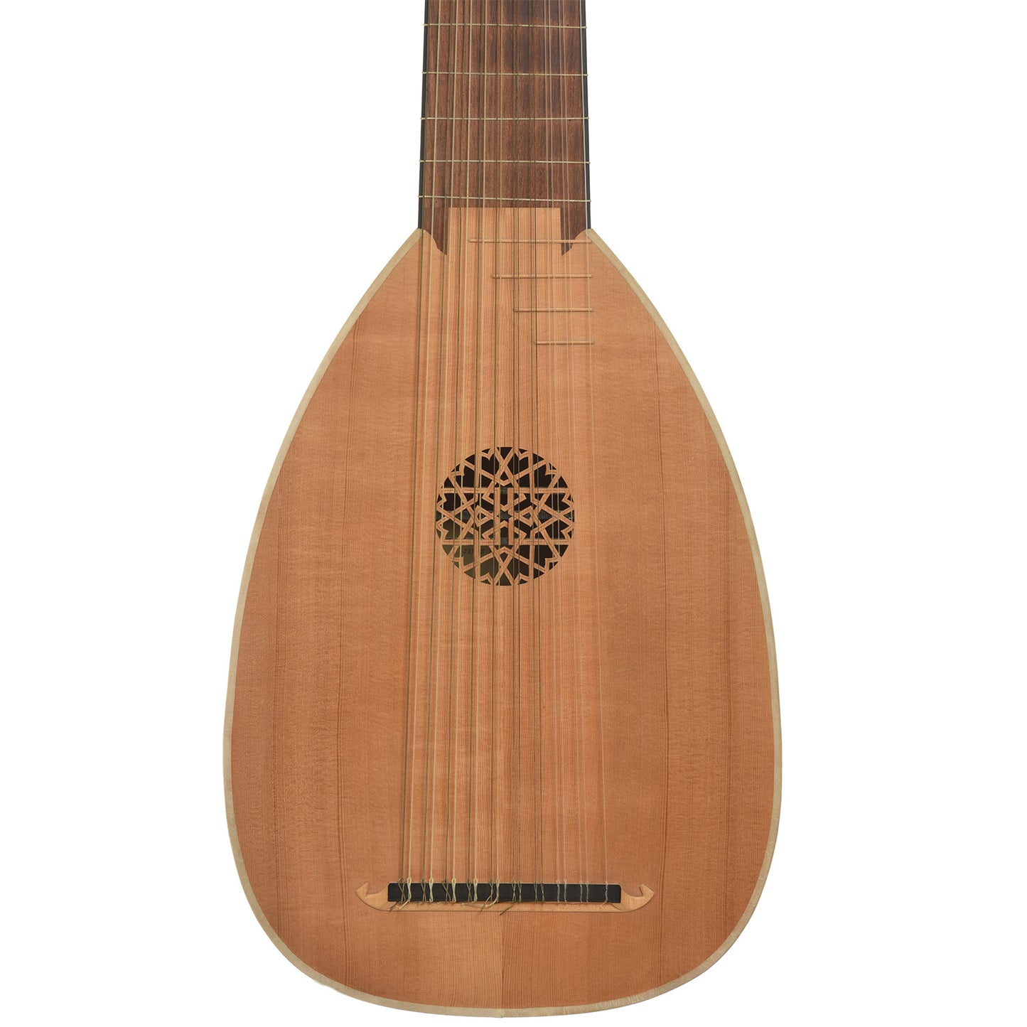 Front of James P. North 20-String Lute 
