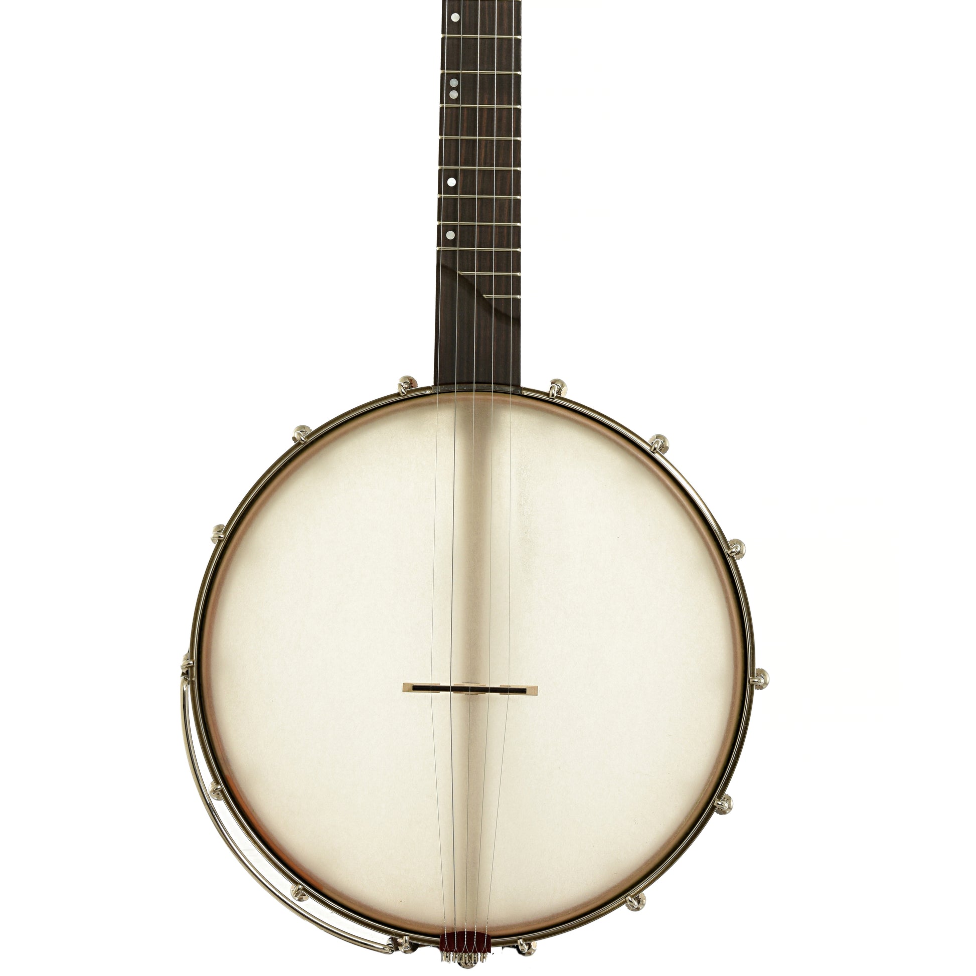 Front of Chuck Lee Ovilla 12" Open Back Banjo 
