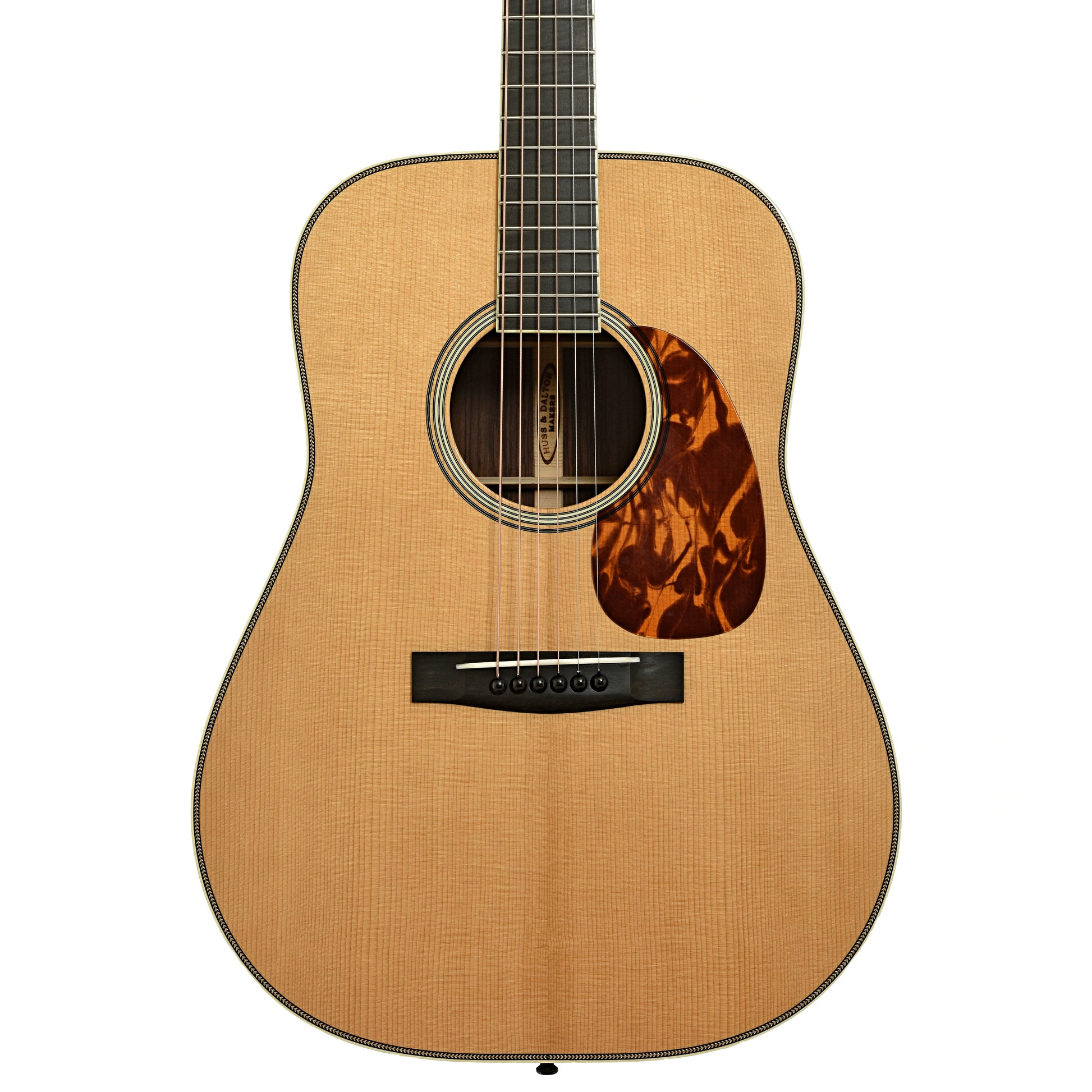 Front of Huss and Dalton TDR-Pilgrim Custom Acoustic Guitar 