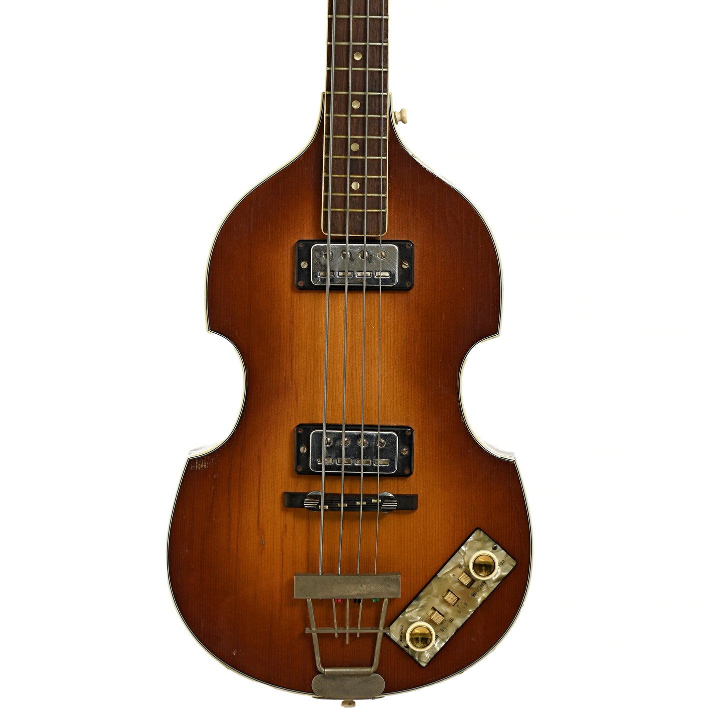 Front of Hofner 500/1 Beatle Bass