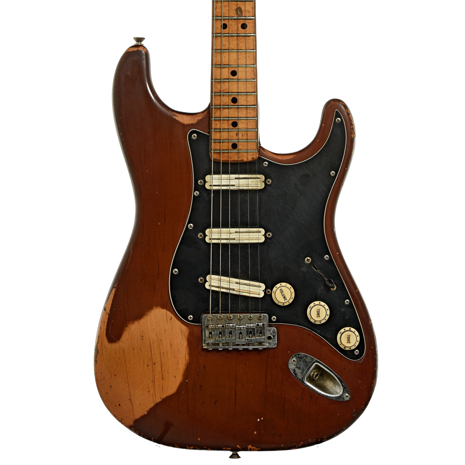 Front of Fender Stratocaster Electric Guitar