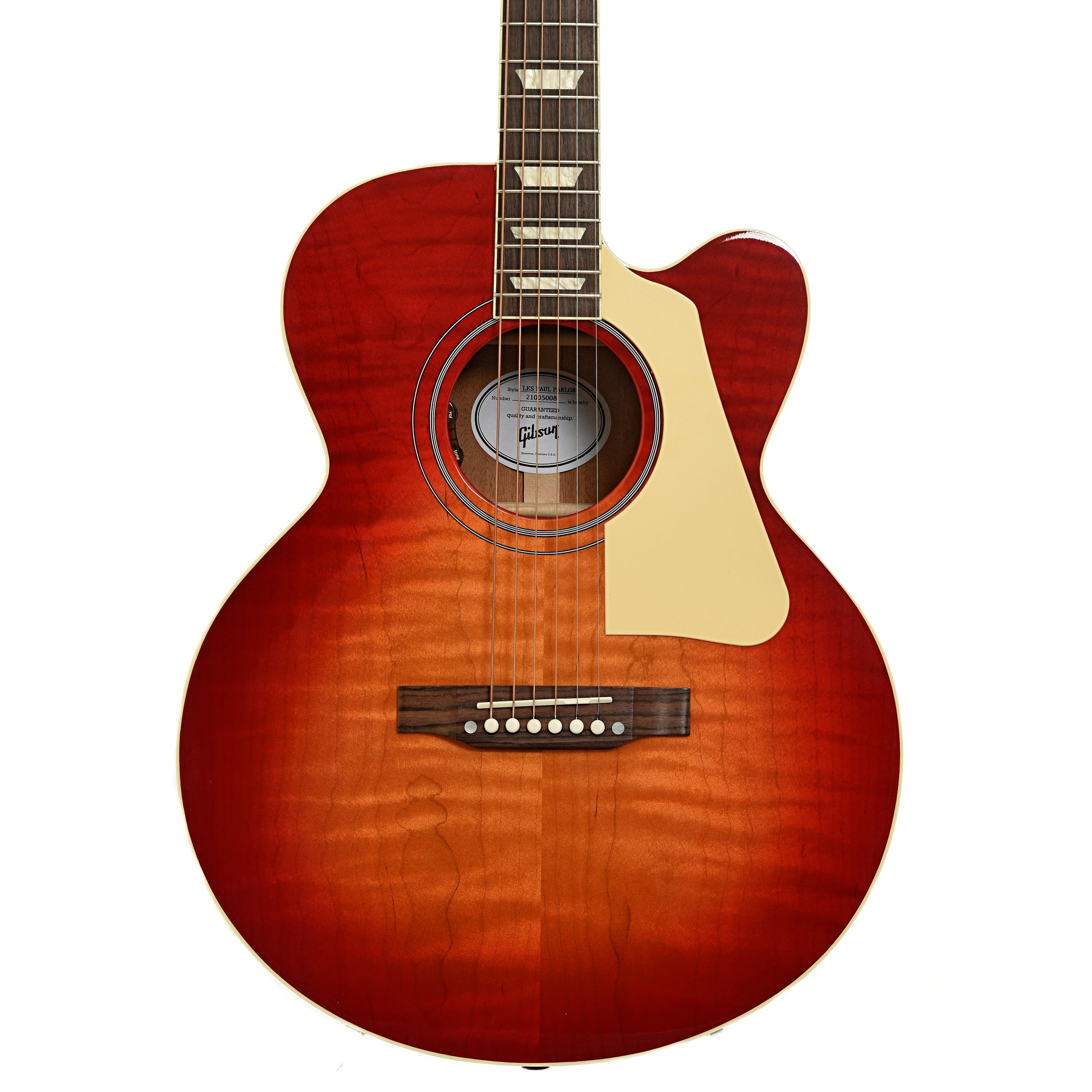 Front of Gibson Les Paul Parlor Acoustic-Electric Guitar 