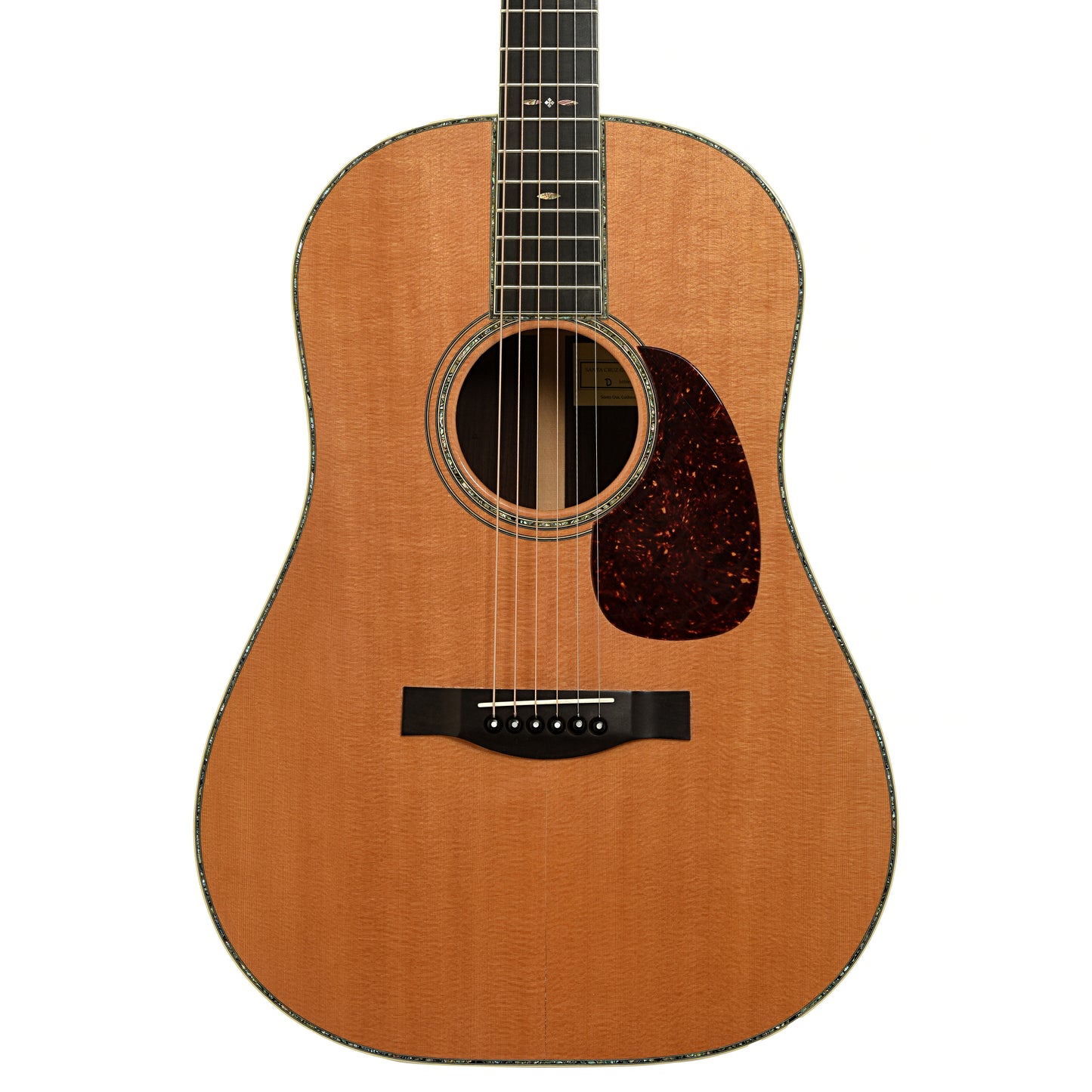 Front of Santa Cruz D-12 Brazilian Rosewood Acoustic Guitar 