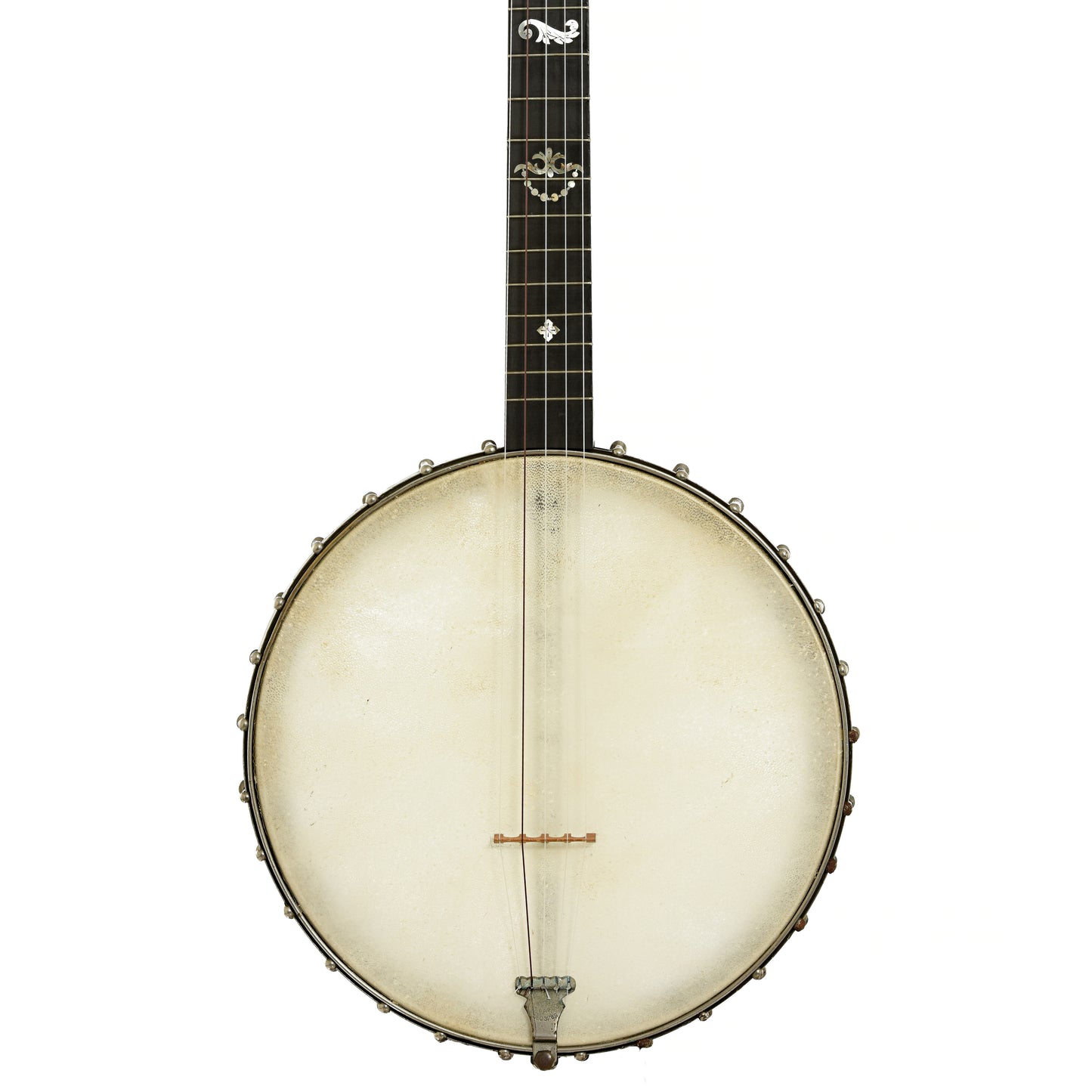Front of J.E. Quinlan Open Back Banjo 