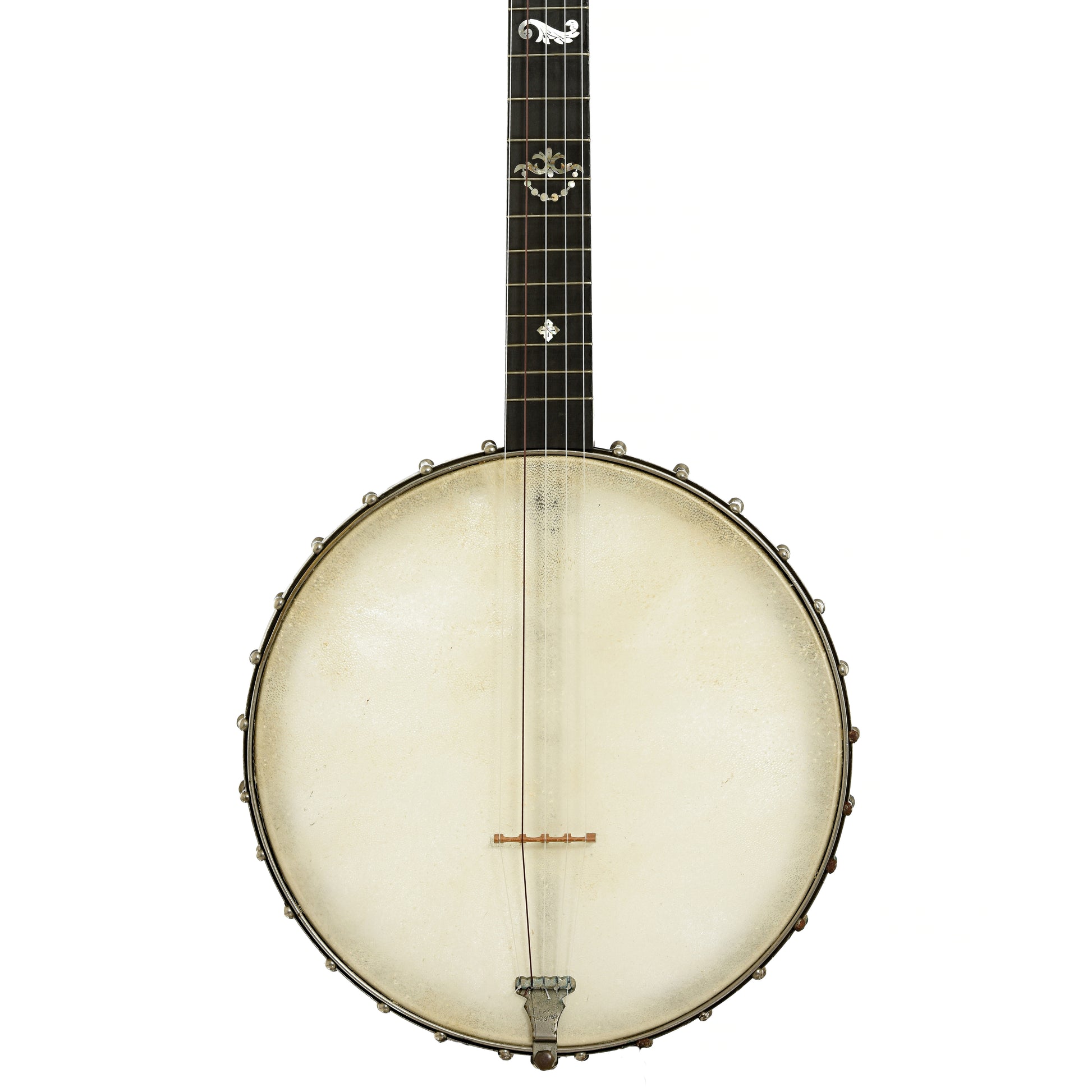 Front of J.E. Quinlan Open Back Banjo 