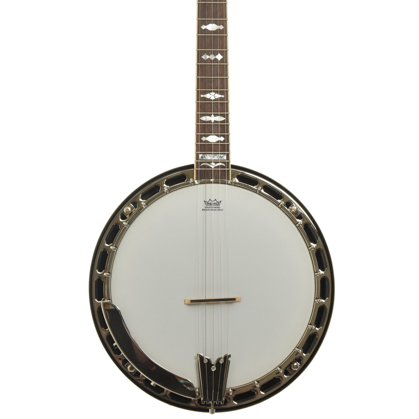 Front of Epiphone Mastertone Classic Resonator Banjo