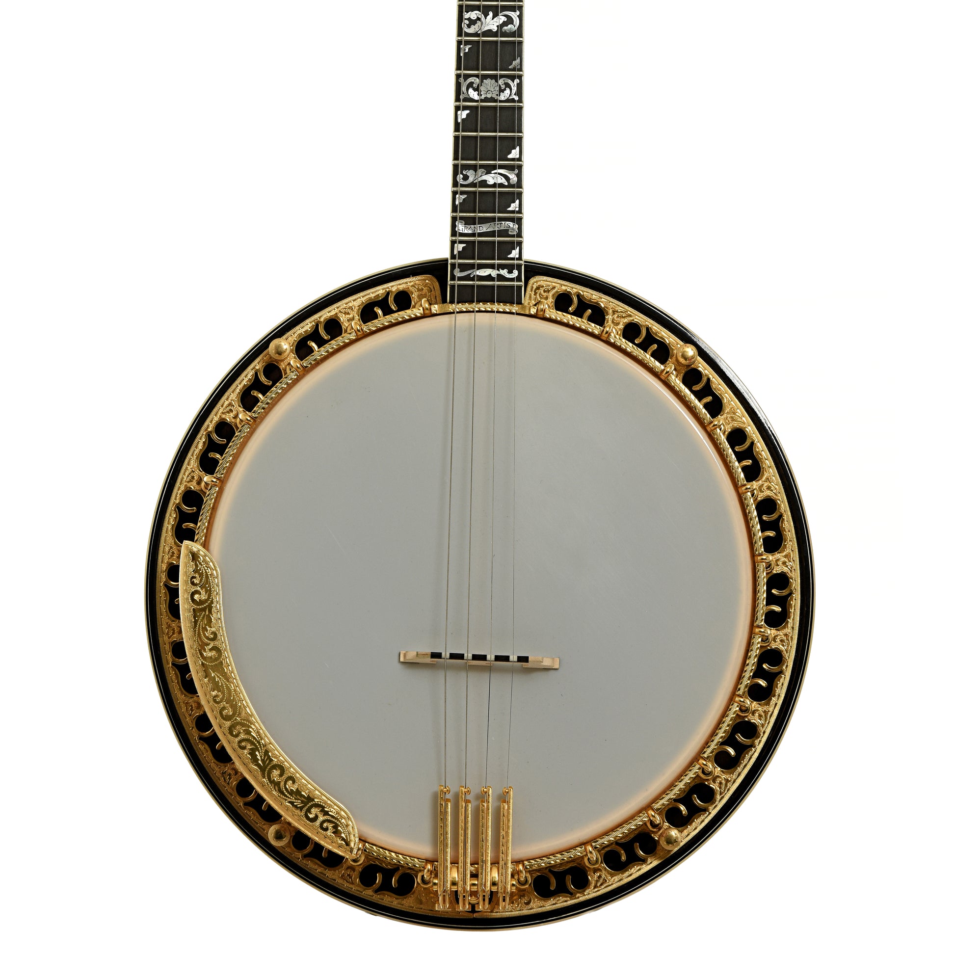 Front of Ome Grand Artist Standard Jazz Tenor Banjo