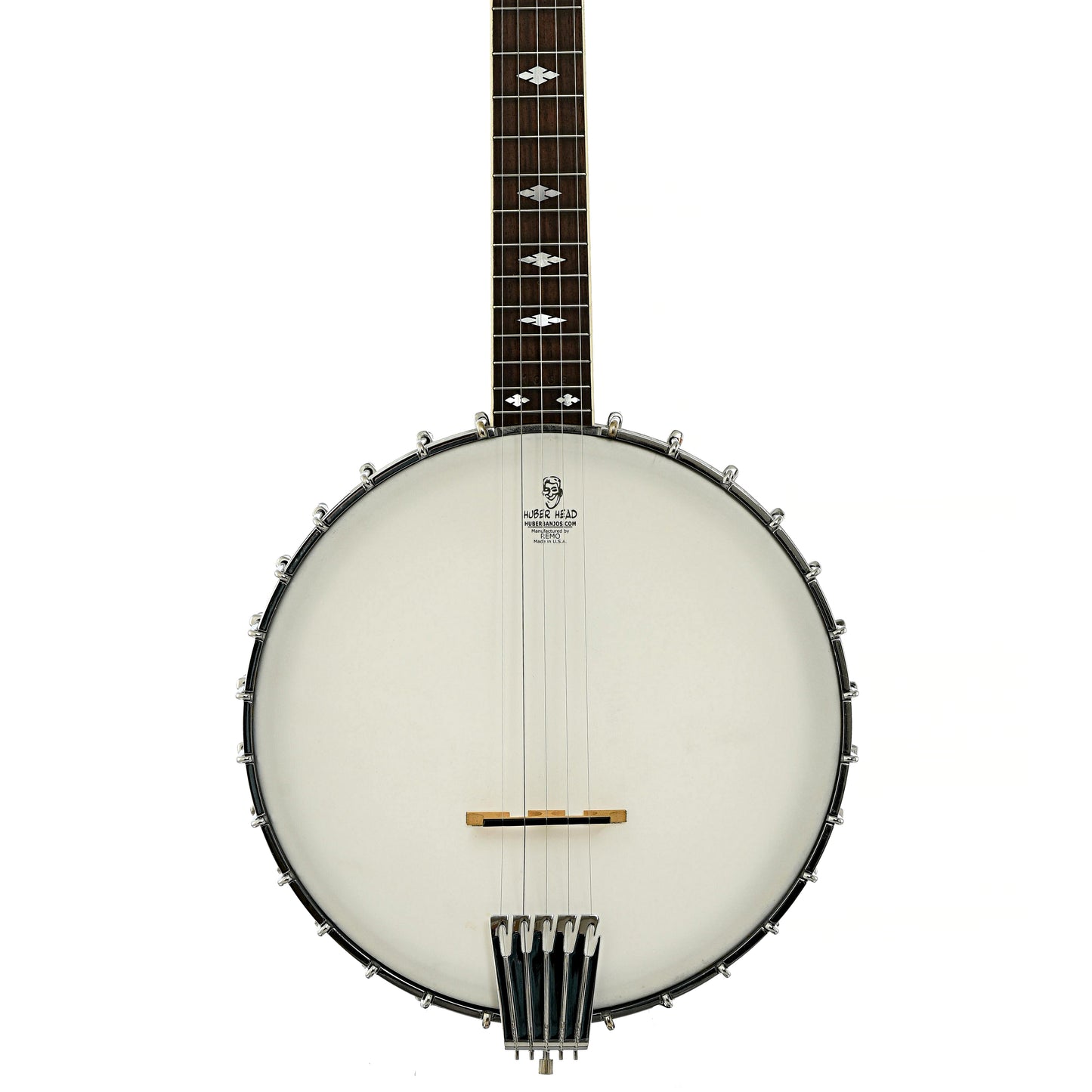 Front of Alvarez Silver Princess Open Back Banjo 