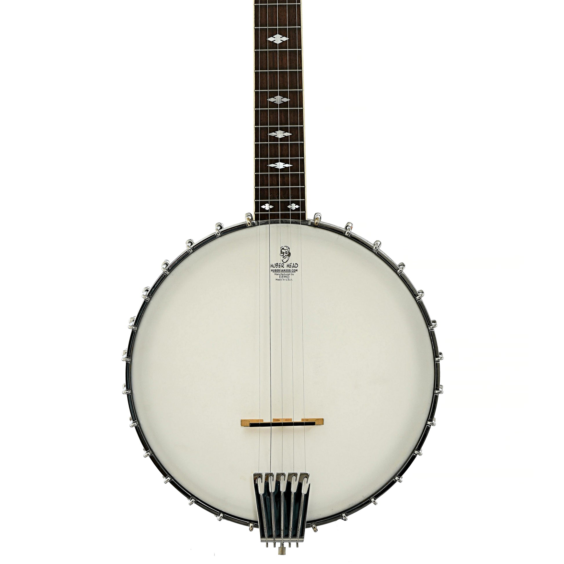 Front of Alvarez Silver Princess Open Back Banjo 