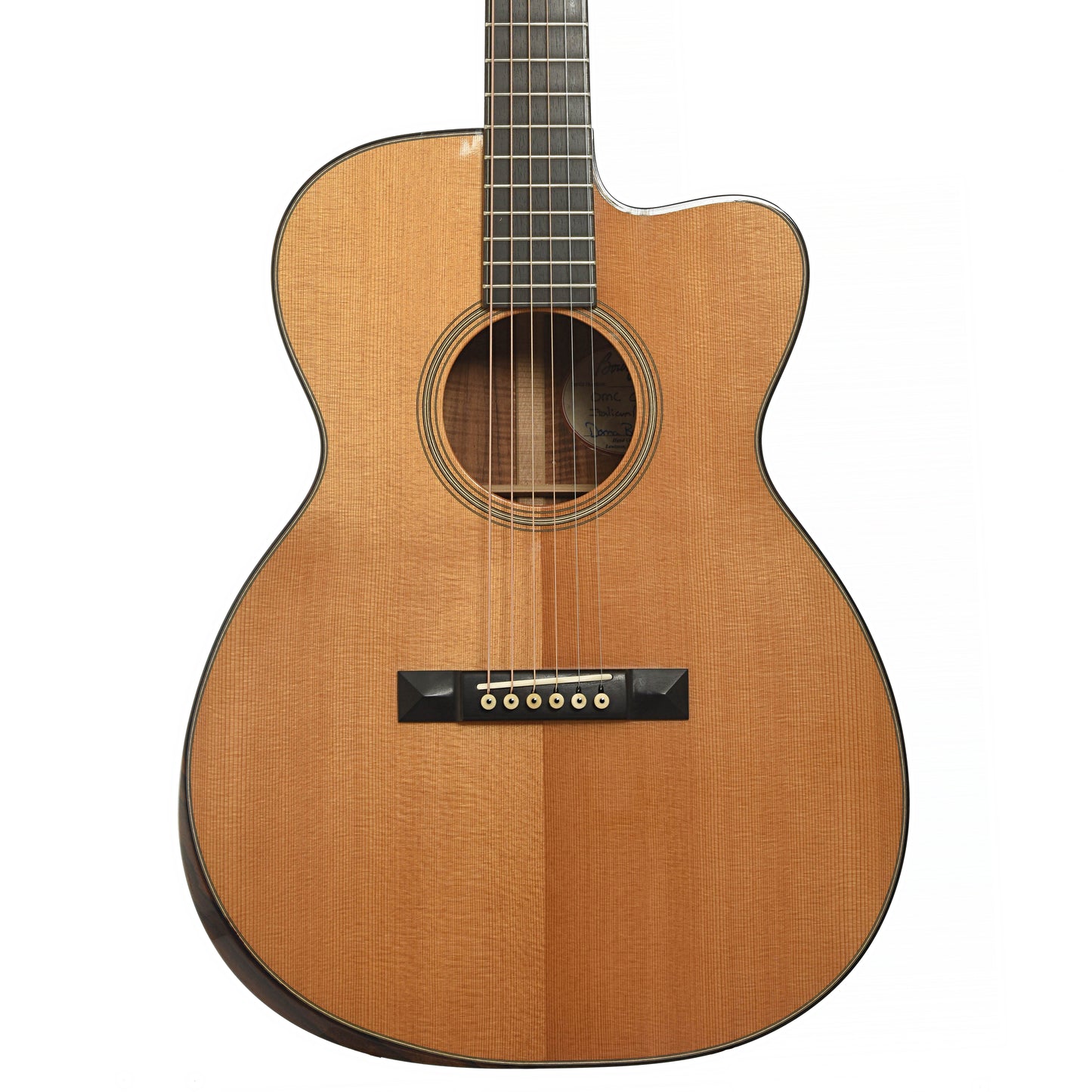 Front of Bourgeois OMC Soloist Acoustic Guitar 