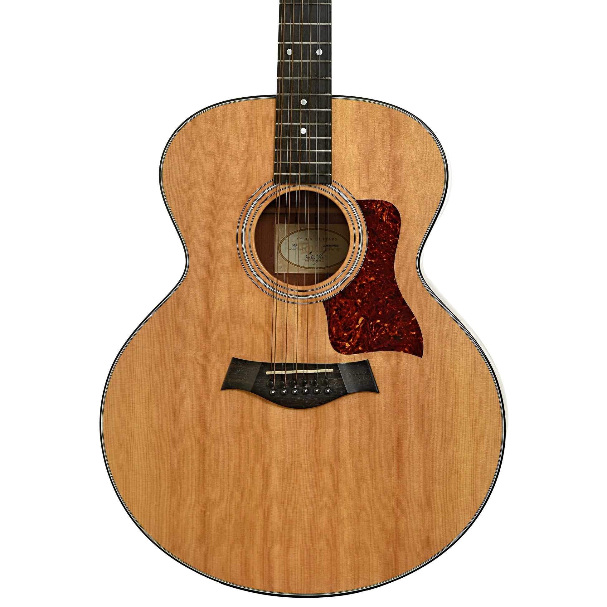 Front of Taylor 355 12-String Acoustic Guitar