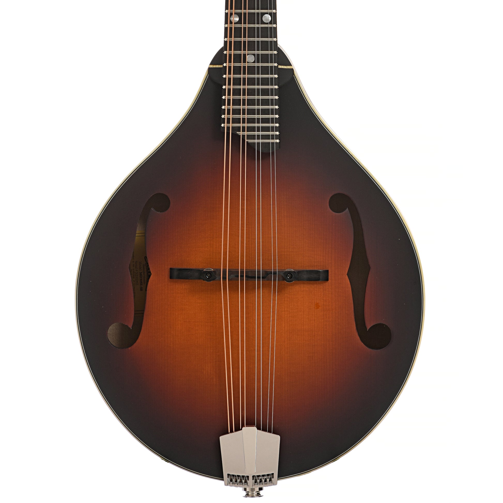 Front of Eastman MD305E-SB Mandolin, Sunburst