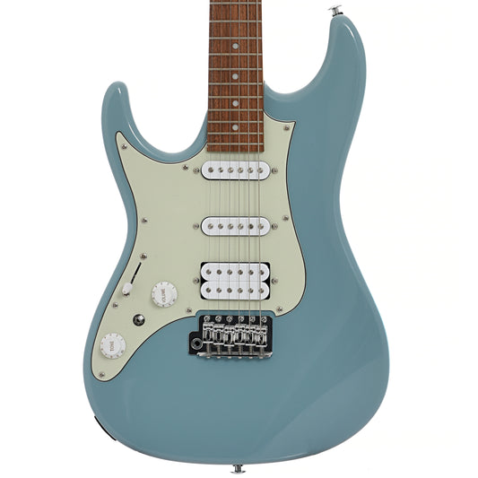 Front of IBANEZ AZES40L Left Handed Electric Guitar, Purist Blue