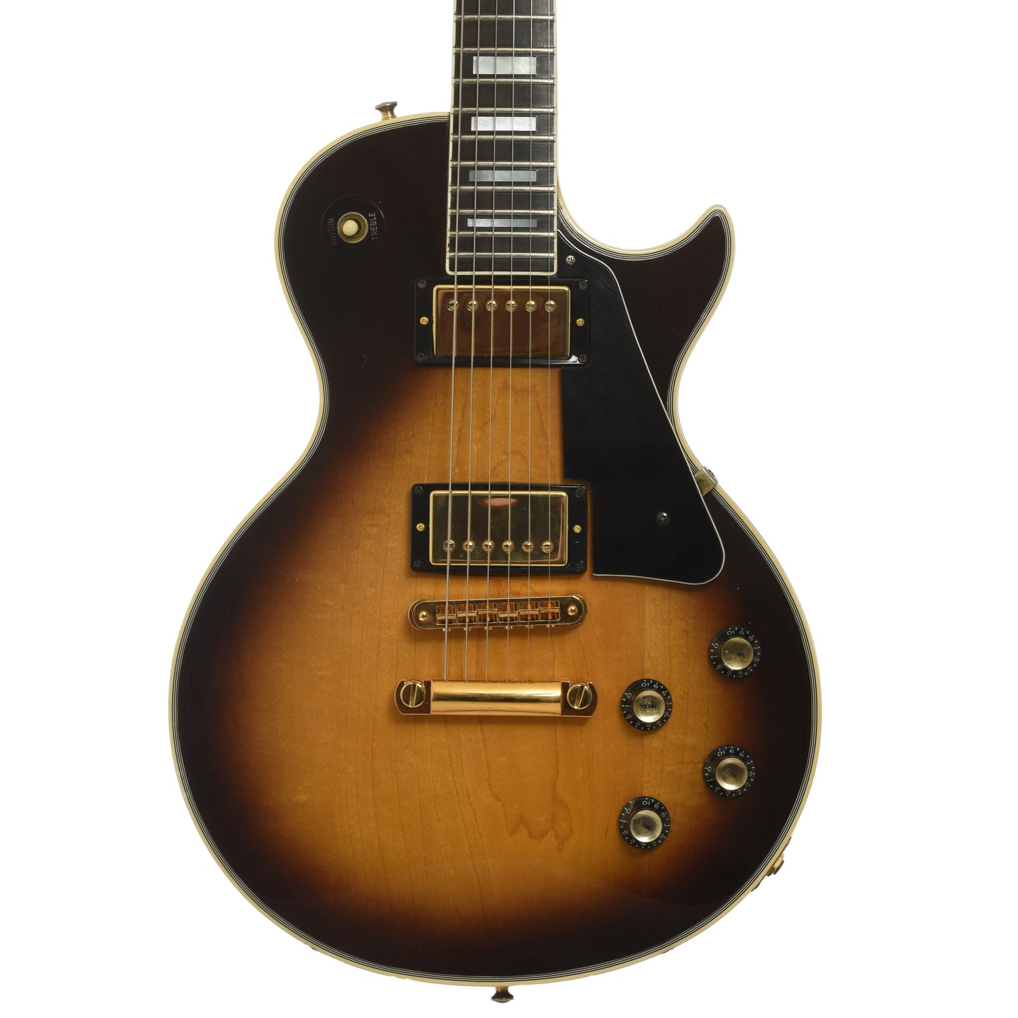 Front of Gibson Les Paul Custom Electric Guitar