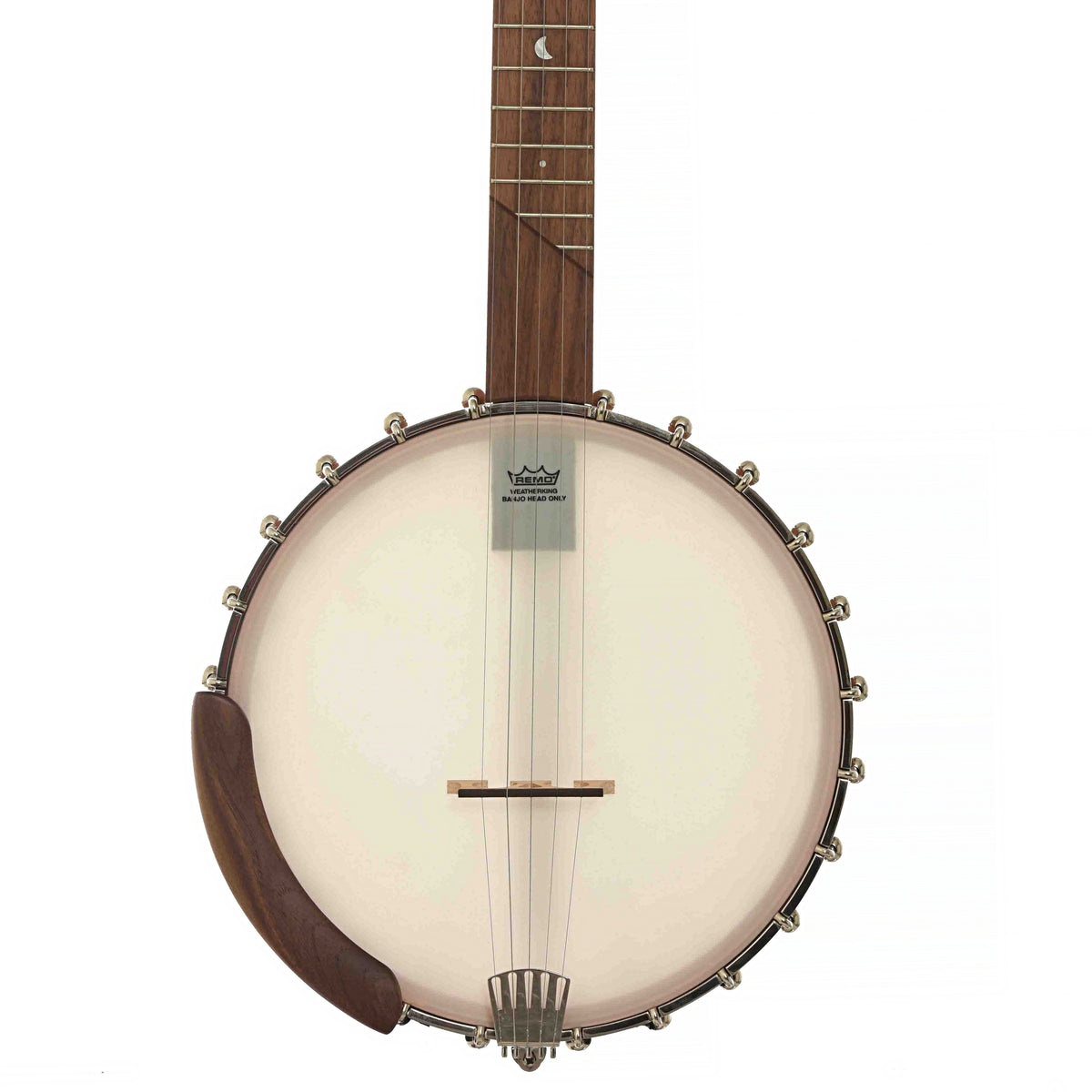 Front of Gold Tone High Moon 25/11 11in Openback Banjo & Gigbag