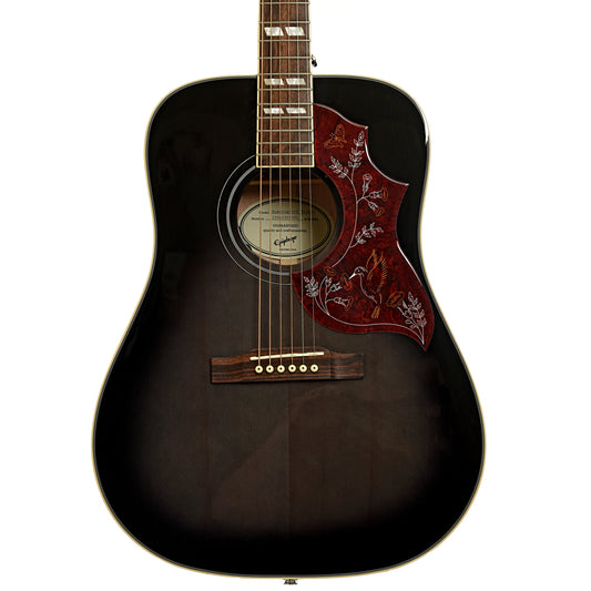 Front of Epiphone Hummingbird Studio Acoustic-Electric Guitar 